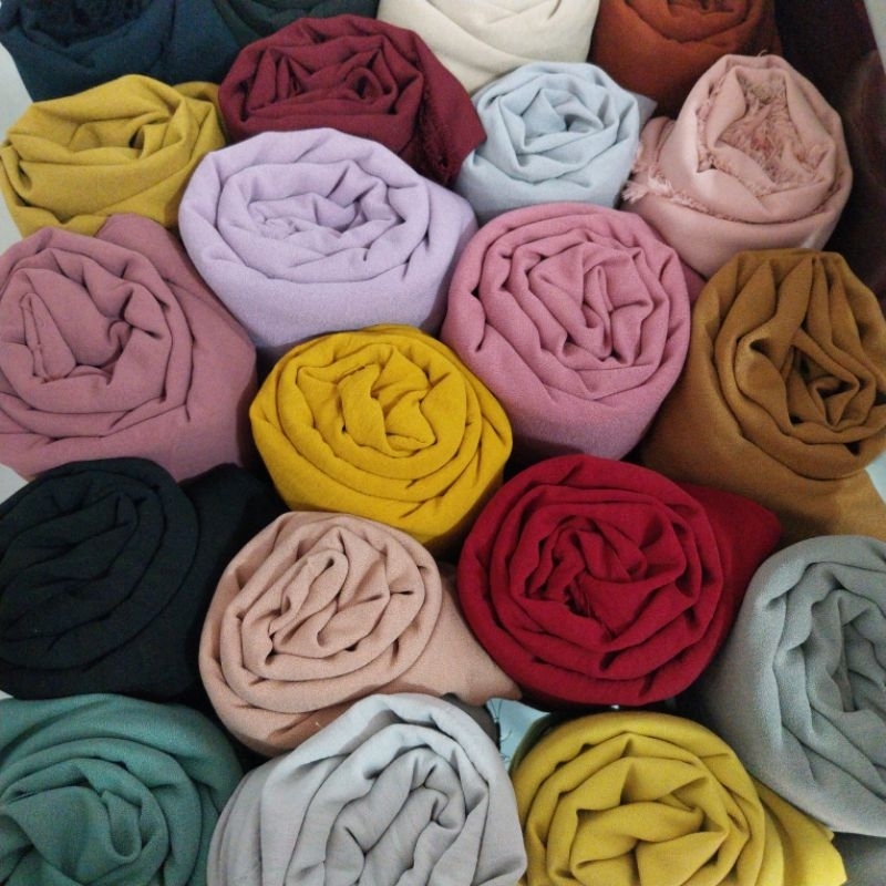 kain polosan perca 1.5 meter / kain polosan lady zara / princess streach / queen zara / crinkle stre