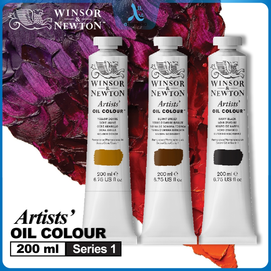 

Winsor & Newton Artists Oil Color Paint 200ml Series 1 Cat Minyak