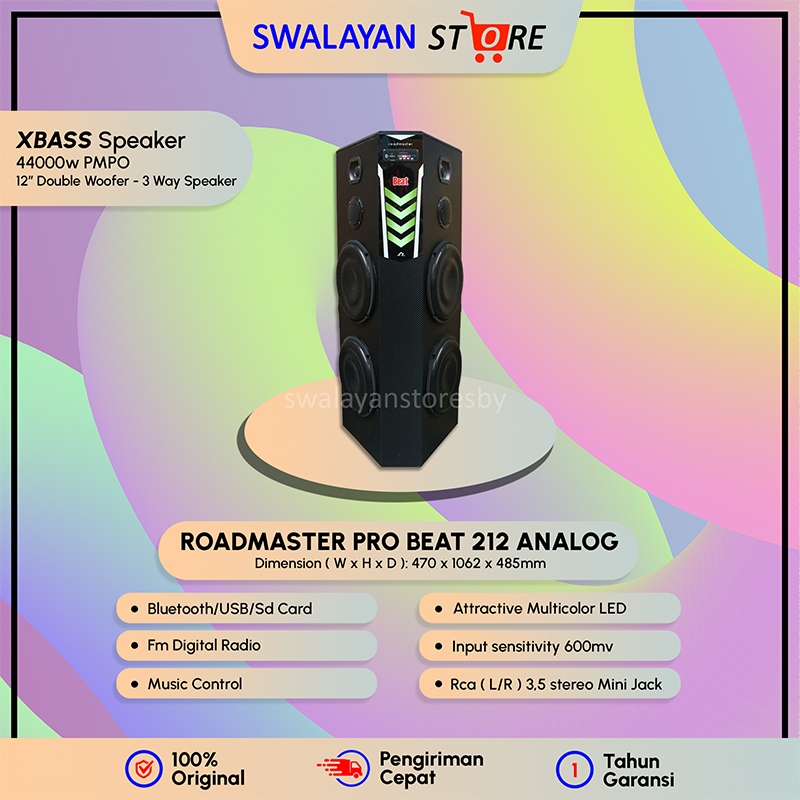 SPEAKER ACTIVE ROADMASTER BEAT 212 BLUETOOTH