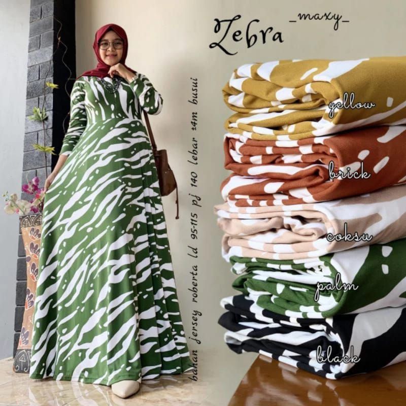 Zebara Maxy Wanita / Gamis Wanita Zebra