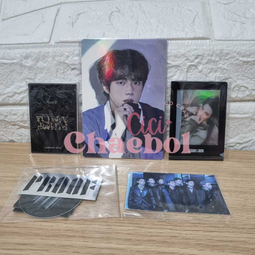 READY BTS Photocard Postcard POB Benefit Jhope Jack in The Box EARLY BIRD Jin Astrounaut Card Holder