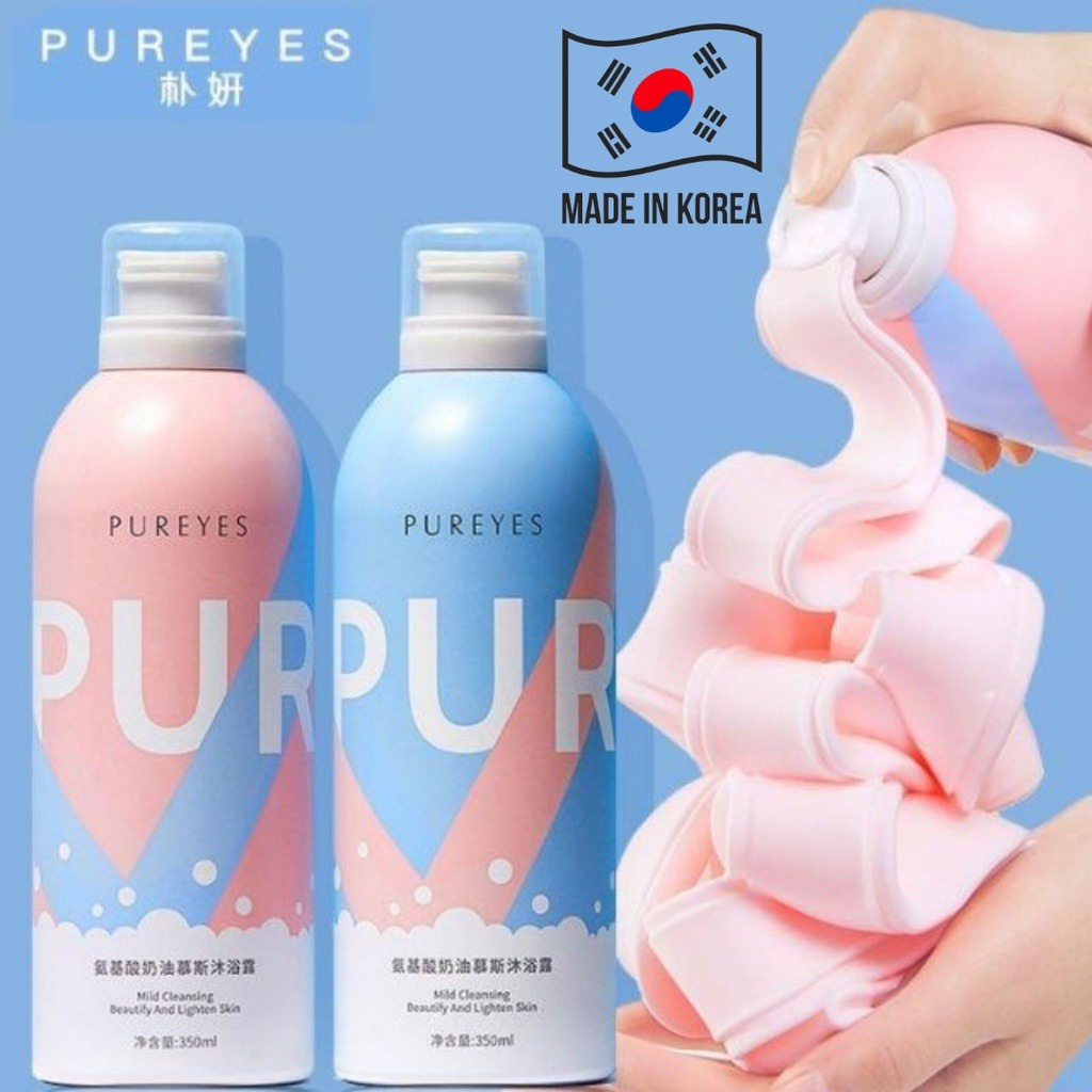 WHITENING SHOWER GEL Pureyes Shower Gel Korea Original Pureyes Whitening Body Wash korean Mousse Sab