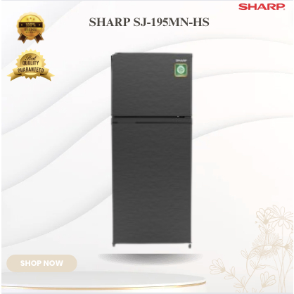 SHARP KULKAS 2 PINTU  SJ-195MN-HS - KIREI SERIES /SJ195MNHS/SJ 195MN HS/KULKAS 2 PINTU ORI SHARP