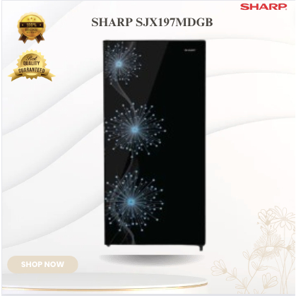 SHARP KULKAS 1 PINTU SJX197MDGB 128L/SJX-197MDGB/SJX 197MDGB/SHARP KULKAS 1 PINTU LOW WATT MURAH ORI