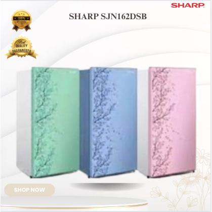SHARP KULKAS 1 PINTU SJN162DSB 128L/SJN-162DSB/SJN 162DSB/SHARP KULKAS LOW WATT MURAH ORIGINAL
