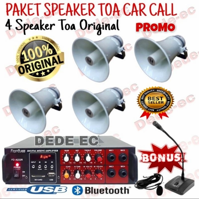 Paket Speaker Toa Outdoor Speaker car call isi 4 toa outdoor