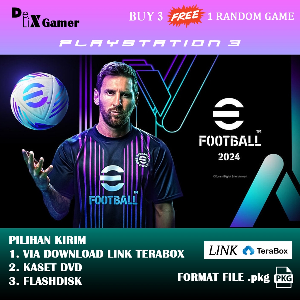 Pro evolution soccer PES 2023-2024 PS3 PS 3 Playstation 3 PKG