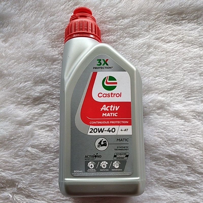 Oli castrol activ matic 20W-40 800ml ori CASTROL