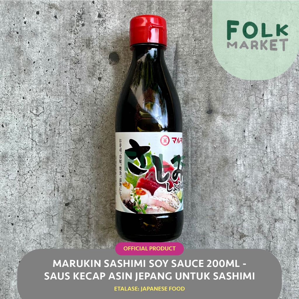 

MARUKIN Sashimi Soy Sauce 200ml - Saus Kecap Asin Sashimi Jepang