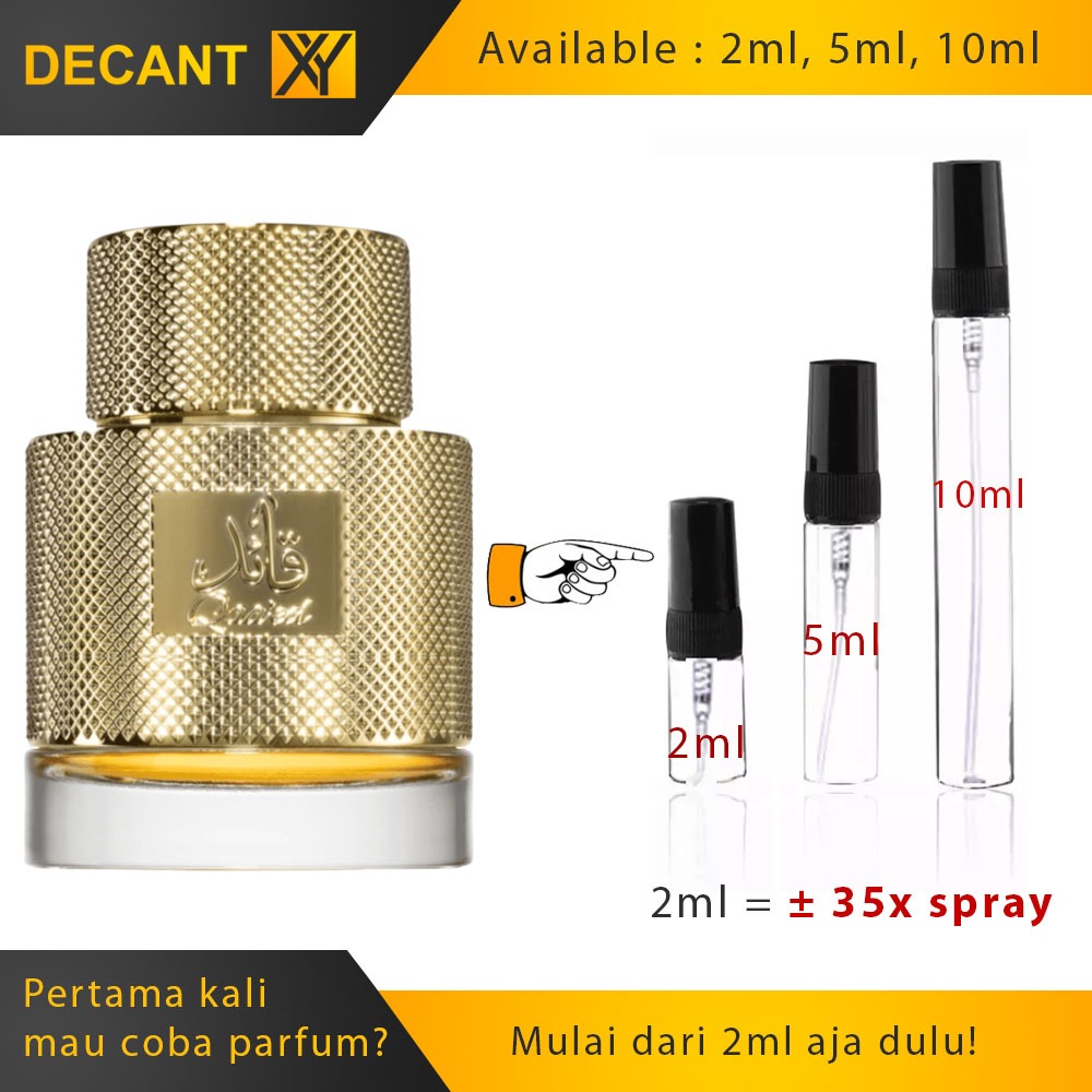 Decant Lattafa Qaaed / Qaa'ed for Unisex EDP 2ml 5ml 10ml