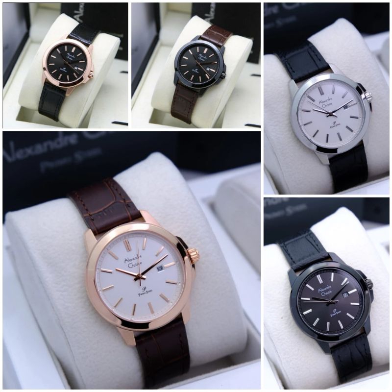 AC1017 Jam Tangan Wanita Alexandre Christie AC 1017 Original Kulit