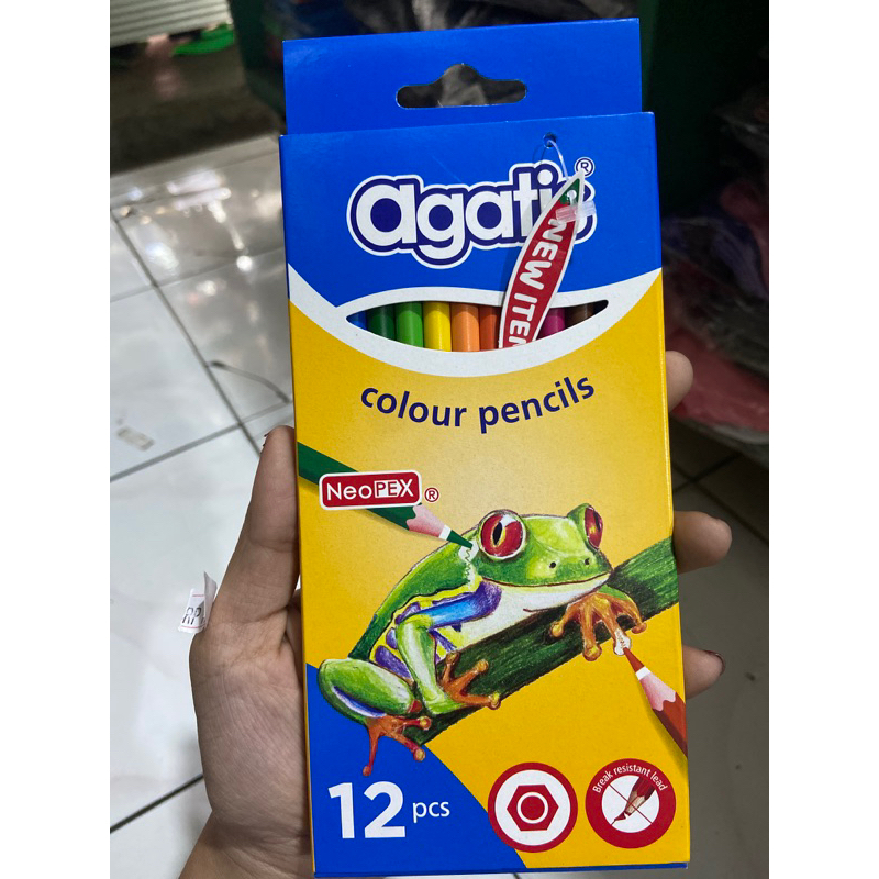 

pensil warna agatis isi 12pc