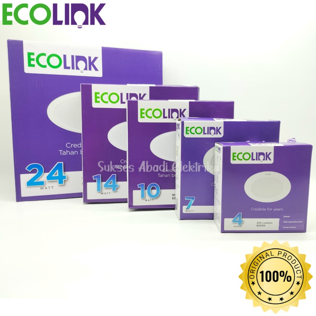 Lampu Downlight Led Panel Inbow Ecolink EDL190B