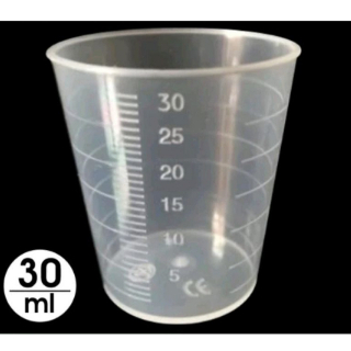 Gelas Takar Plastik / Measuring Glass 30ml /Gelas Ukur 30ml