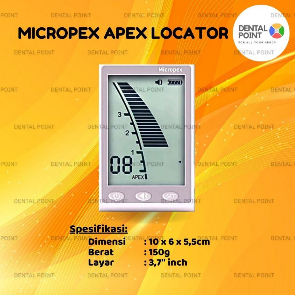Dental Micropex Apex Locator 3,7"