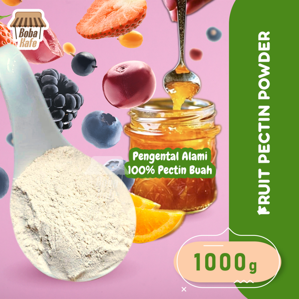 

TEPUNG JAM PECTIN - PEKTIN SELAI - PECTIN POWDER FOOD GRADE 1000 GR / PREMIUM ALAMI DARI BUAH