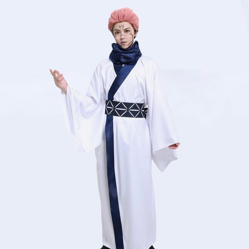 【Rollenz】Ready Ryomen Sukuna Cosplay Costume Jujutsu Kaisen Anime Kimono Jubah Sukuna
