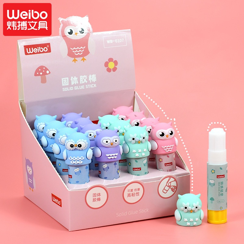 

FYM WEIBO GLUE STICK TYPE WB-6107 OWL - LEM KERTAS KARAKTER OWL