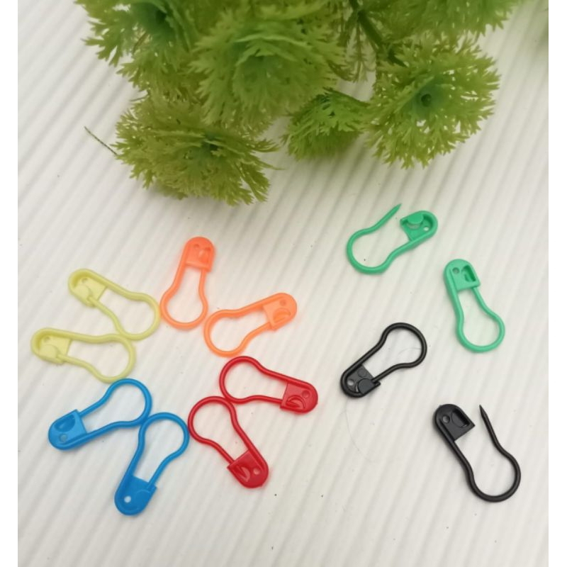 peniti mix warna Bohlam Plastik Peniti Warna