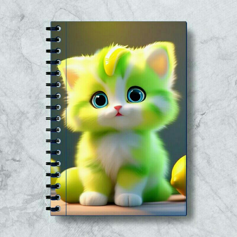 

Pocket NoteBook A6 Spiral Kucing Kesayangan Galaxy lucu Custom Nama - K01