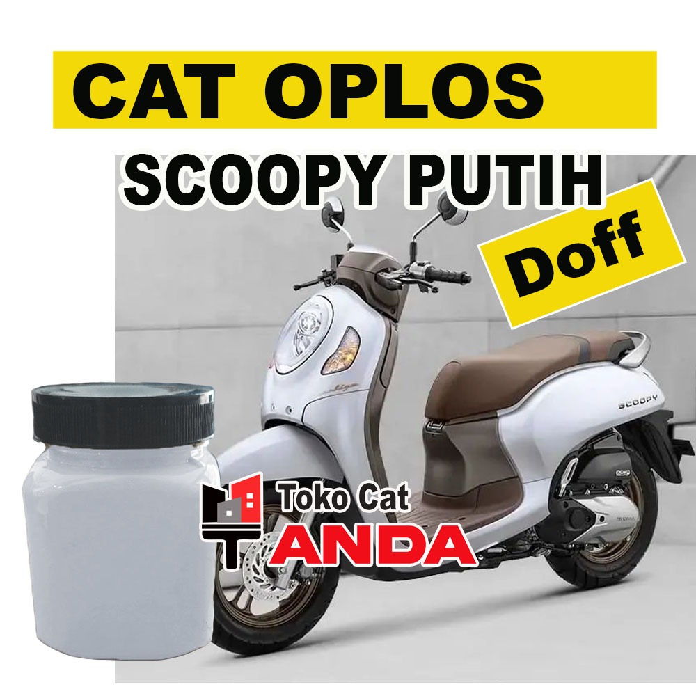 Cat Scoopy Putih Doff - Cat oplos Nc White Scoopy doff - scoopy prestige white
