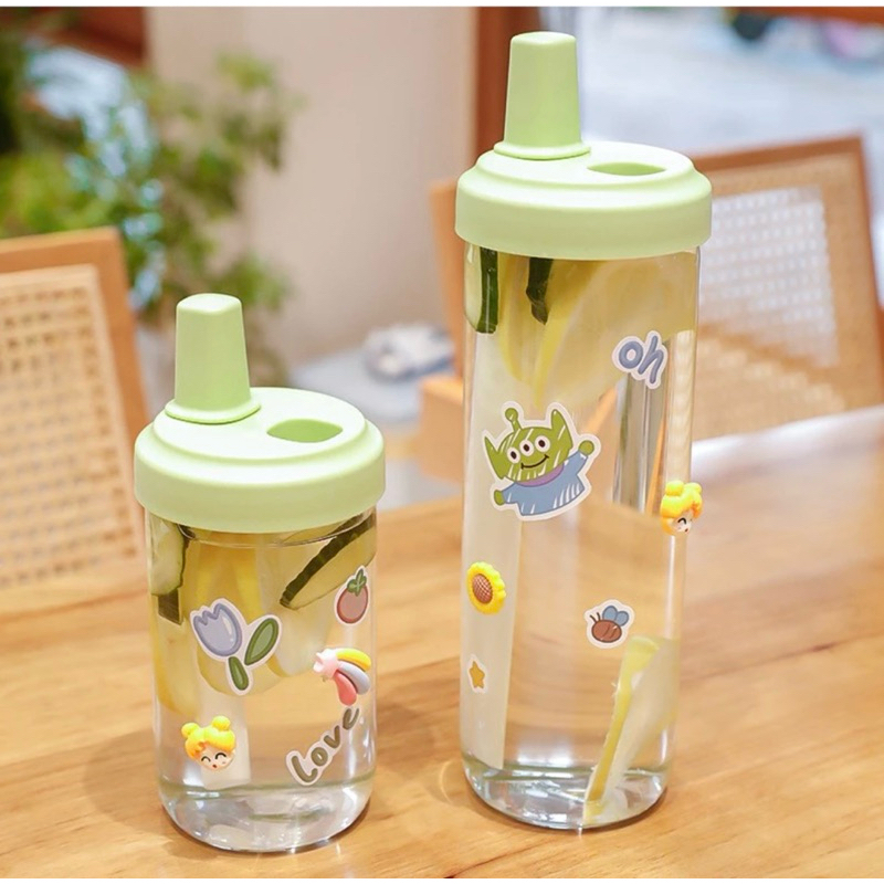 Botol Minum Portable 500ML Dengan Sedotan Anti Tumpah