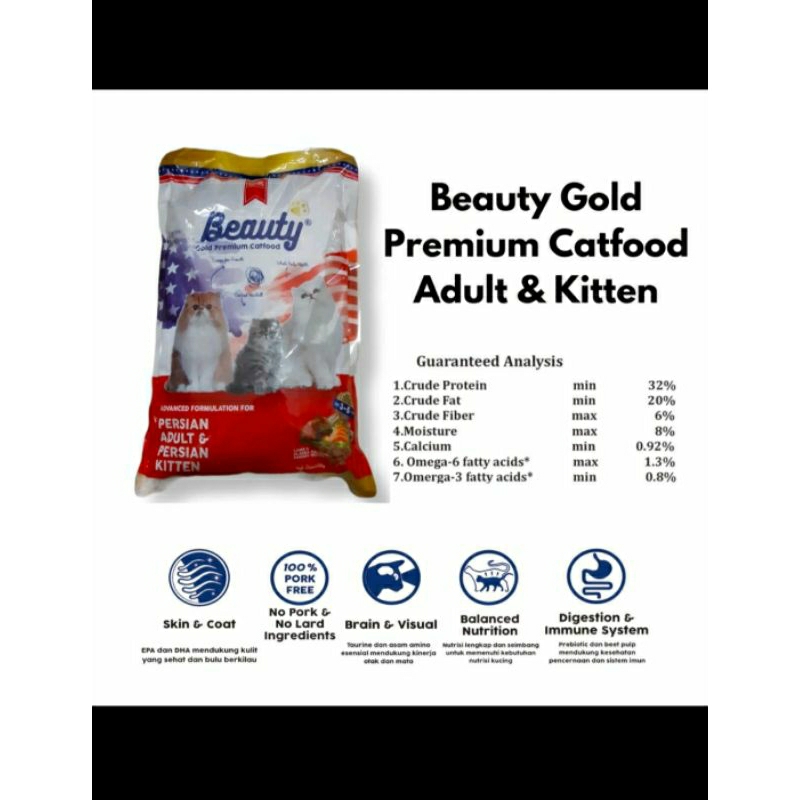 Beauty gold premium cat food/beauty cat food