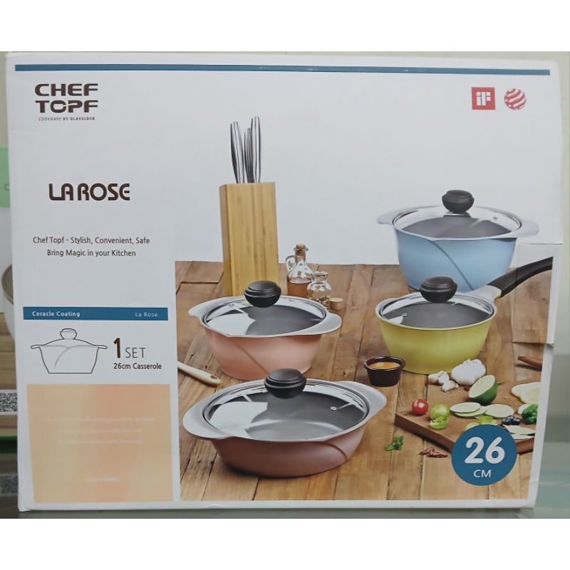 CHEF TOPF 26 cm Caserole 1 set - IF