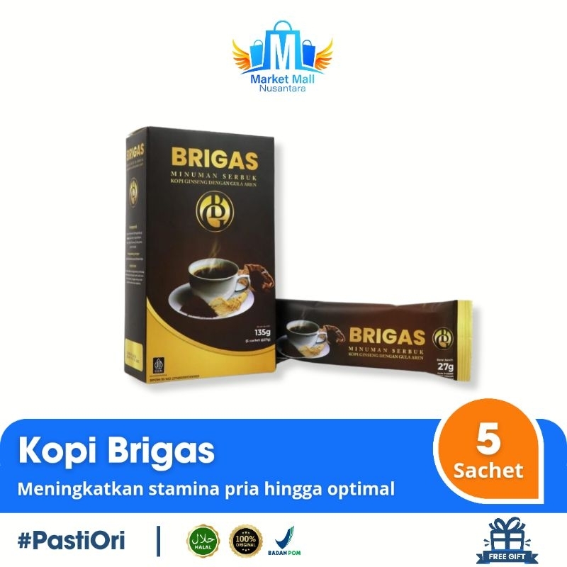 

Kopi Brigas Original Minuman Stamina Ekstrak Ginseng Dengan Gula Aren