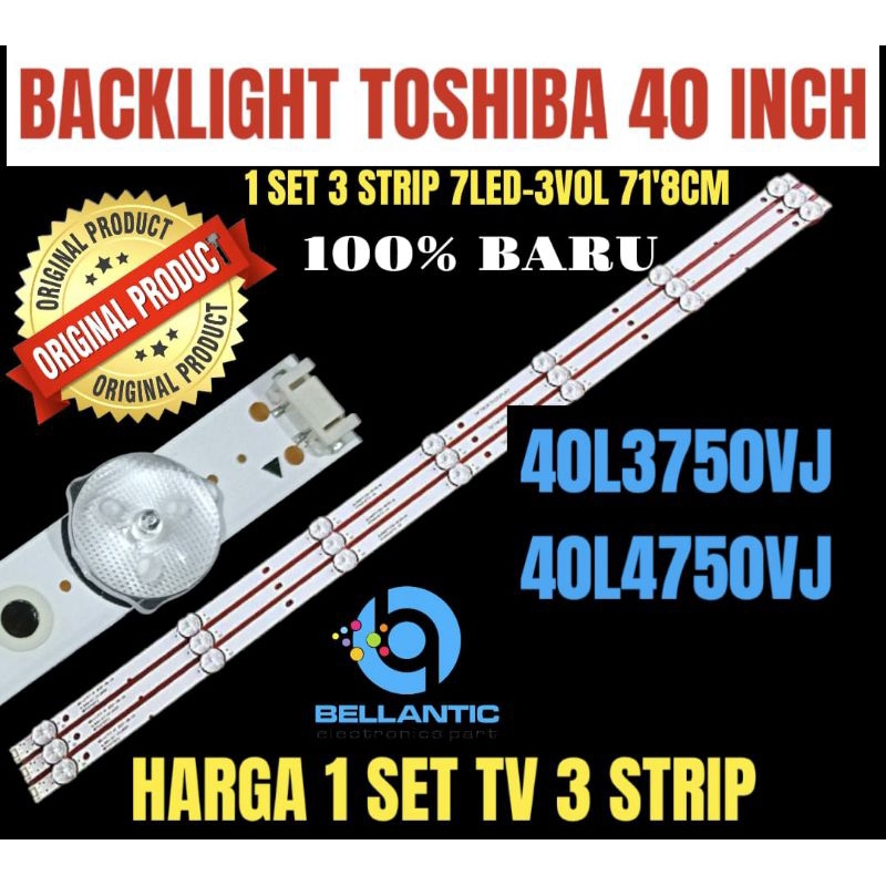 BACKLIGHT TV LCD LED TOSHIBA 40 INCH 40L3750VJ-40L4750VJ BACKLIGHT TV TOSHIBA 40 INCH