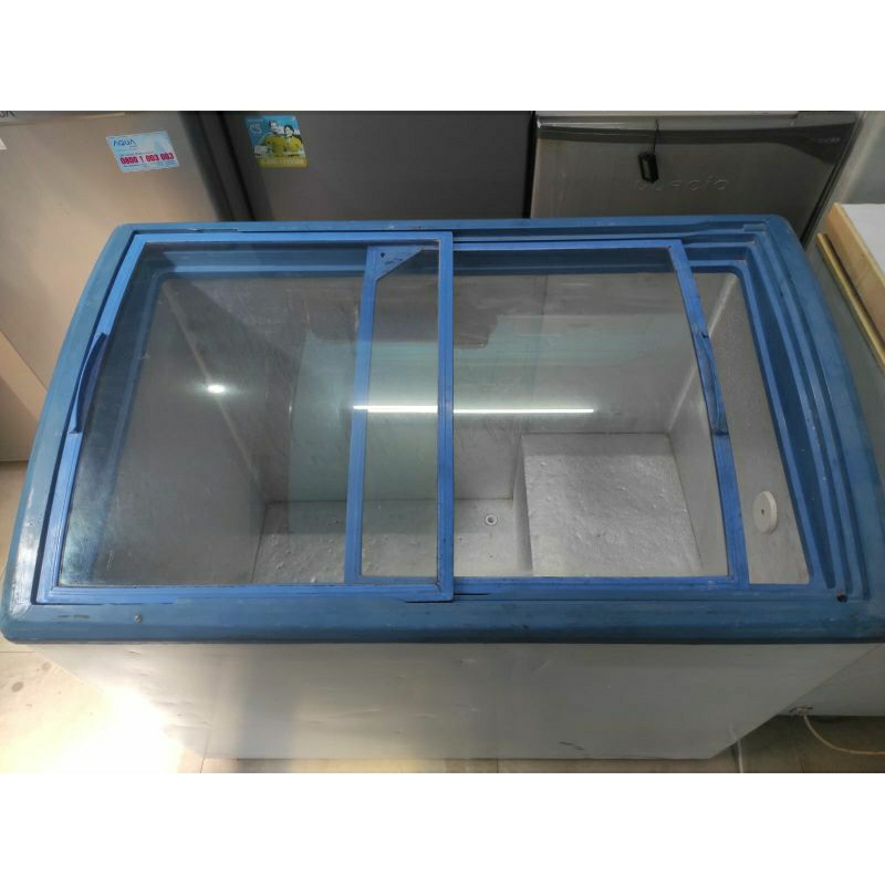 Freezer Slide Sliding Glass Kaca 220 L, Bandung, SECOND SIAP PAKAI