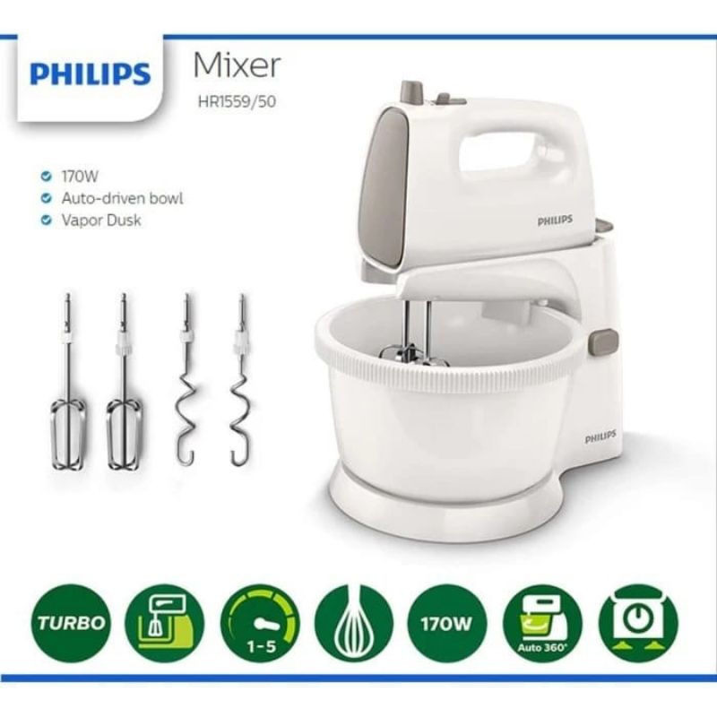 MIXER MURAH/STAND MIXER / MIXER PHILIPS HR 1559/50