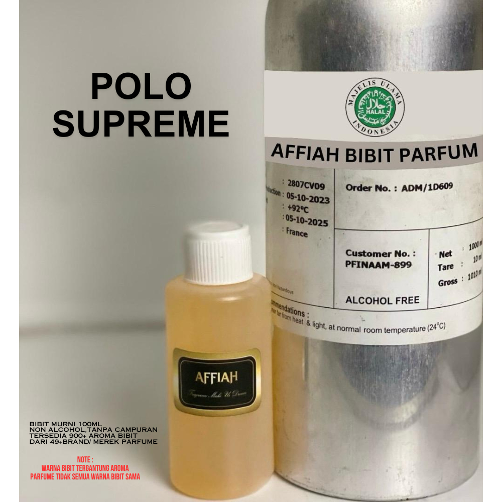 BIBIT PARFUM PRIA TAHAN LAMA 24 JAM POLO SUPREME 100ml ORIGINAL REPACK