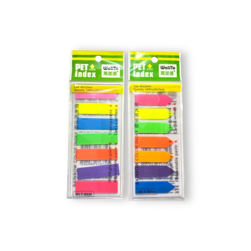 

Stick note walito plastik 7 warna