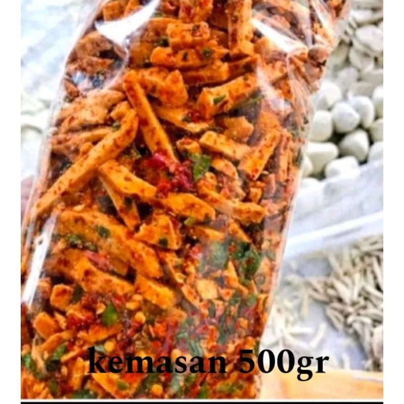 

basreng pedas extra daun jeruk gurih nikmat kriuk 500gr