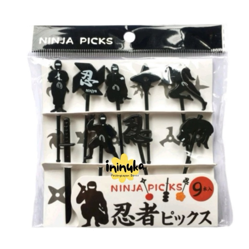 Bento Food Pick Ninja Jepang Tusukan Hiasan Bekal Bento