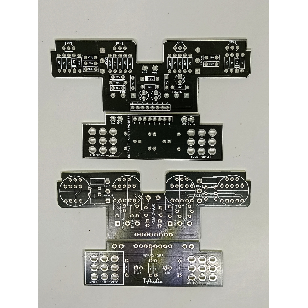 T-Audio PCBFX-068 Based On ZVEX Box Of Rock Distortion PCB Pedal Efek Gitar Distorsi 1590B