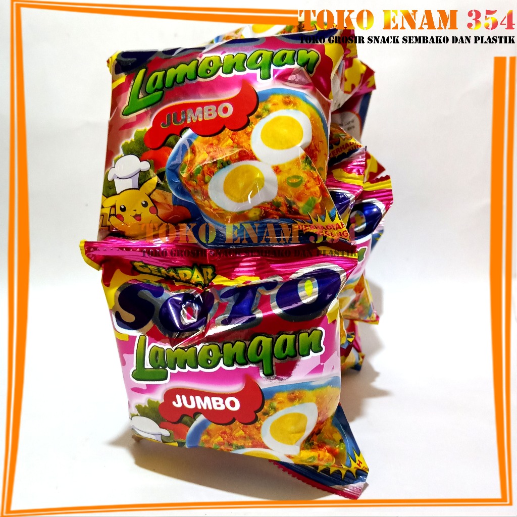 

Snack Soto Lamongan Jumbo BERHADIAH langsung renceng isi 10 bungkus x 8 gram