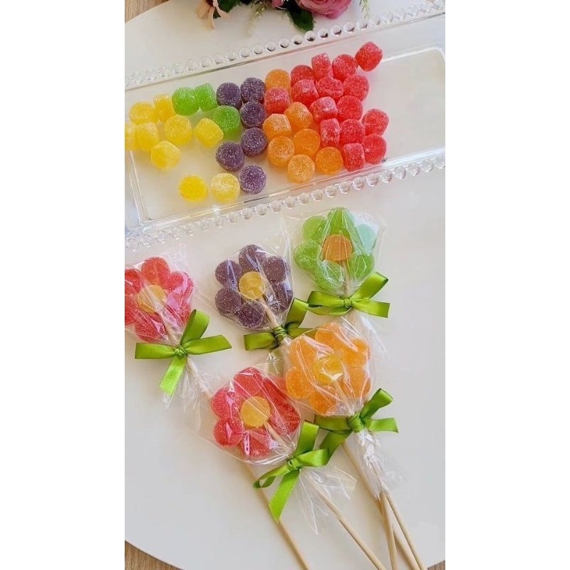 

jelly stick bentuk bunga / jelly flowers