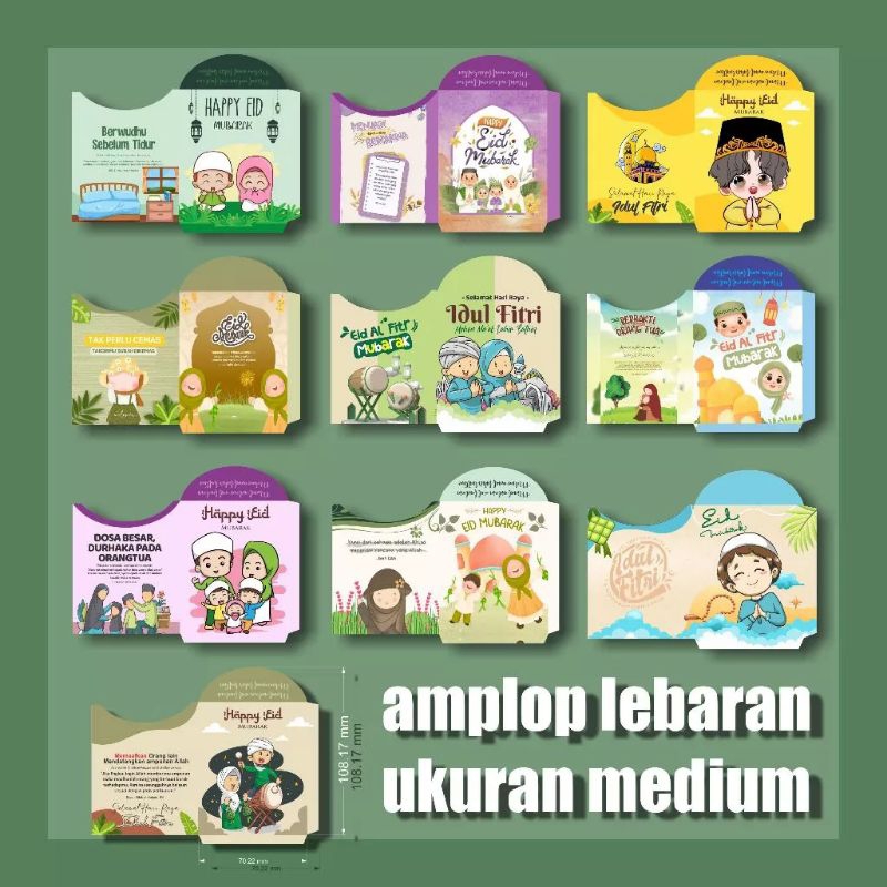 

Amplop Atau Angpau lebaran ukuran sedang