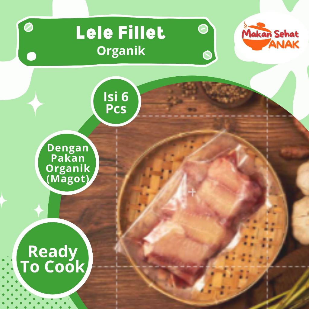 

Lele Fillet Organik/ Lele Headless Organic Marinasi (Non Fillet) Untuk Anak dan Dewasa By Makan Sehat Anak