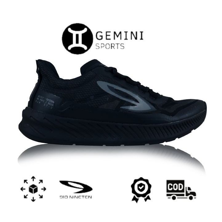 910 SEPATU LARI GEIST EKIDEN - HITAM/HITAM