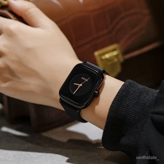 【PO】 GUOU Black  Jam Tangan Wanita Original Korean Watch Waterproof Silicone Strap Quartz Women's Wa
