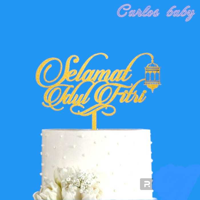 

TOPPER CAKE SELAMAT IDUL FITRI BAHAN AKRILIK