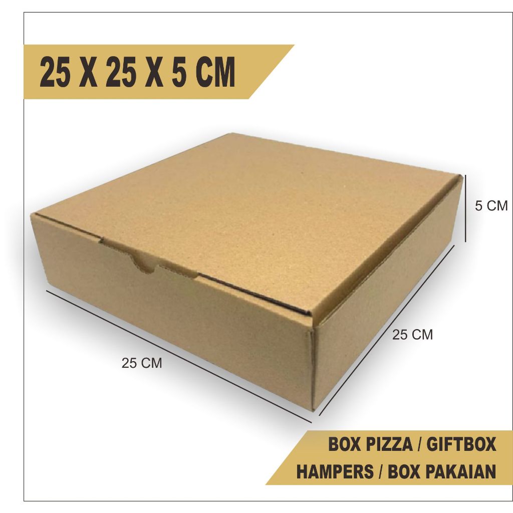 

Kardus 25x25x5 cm | dusbox kardus box dus packing giftbox box pizza