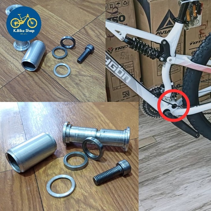 Bushing + Bearing Lower Arm Polygon Rayz 1 2 3 atau Polygon Broadway by BVTools.