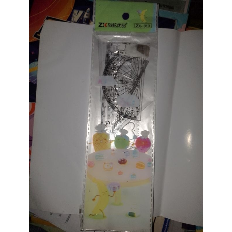 

penggaris busur satu set