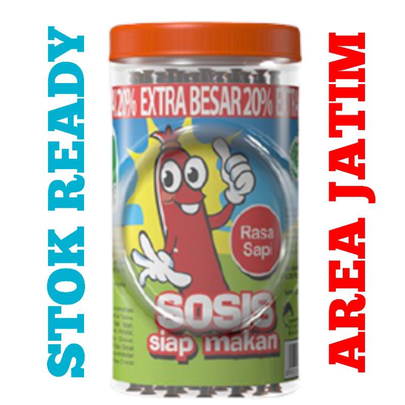 

Mahbubah - So Nice Sosis Rasa Sapi 21 g @25 pcs Toples [Extra Besar 20%]