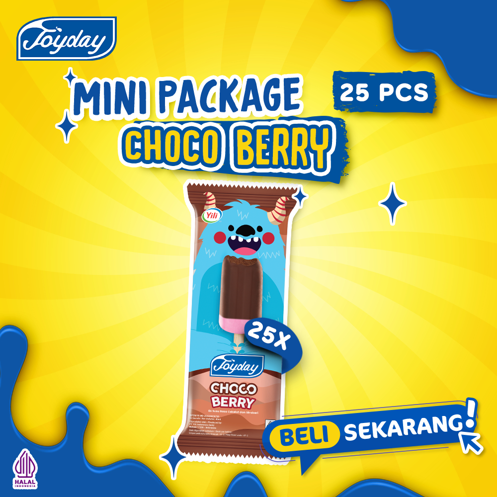 

Joyday Ice Cream Mini Package Chocoberry - Isi 25 pcs Eskrim Stick
