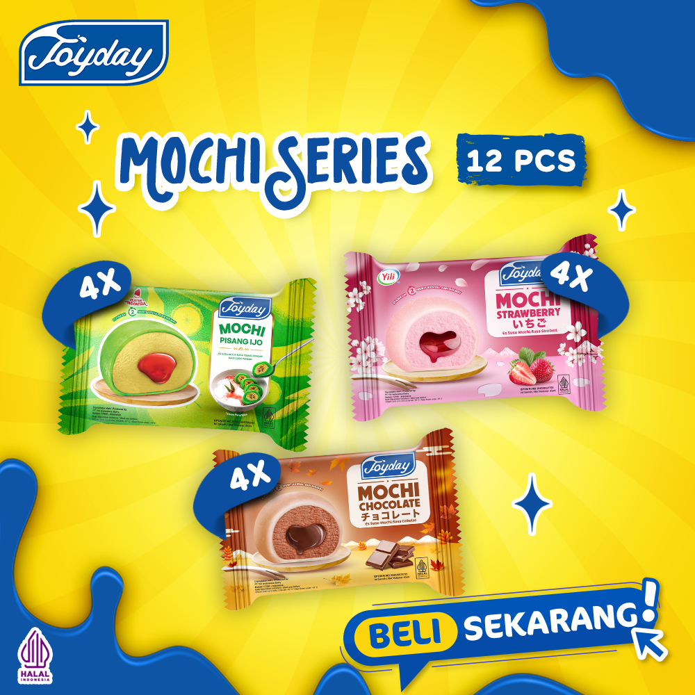 

Joyday Ice Cream Package Mochi Series - Isi 12pcs Eskrim Mochi